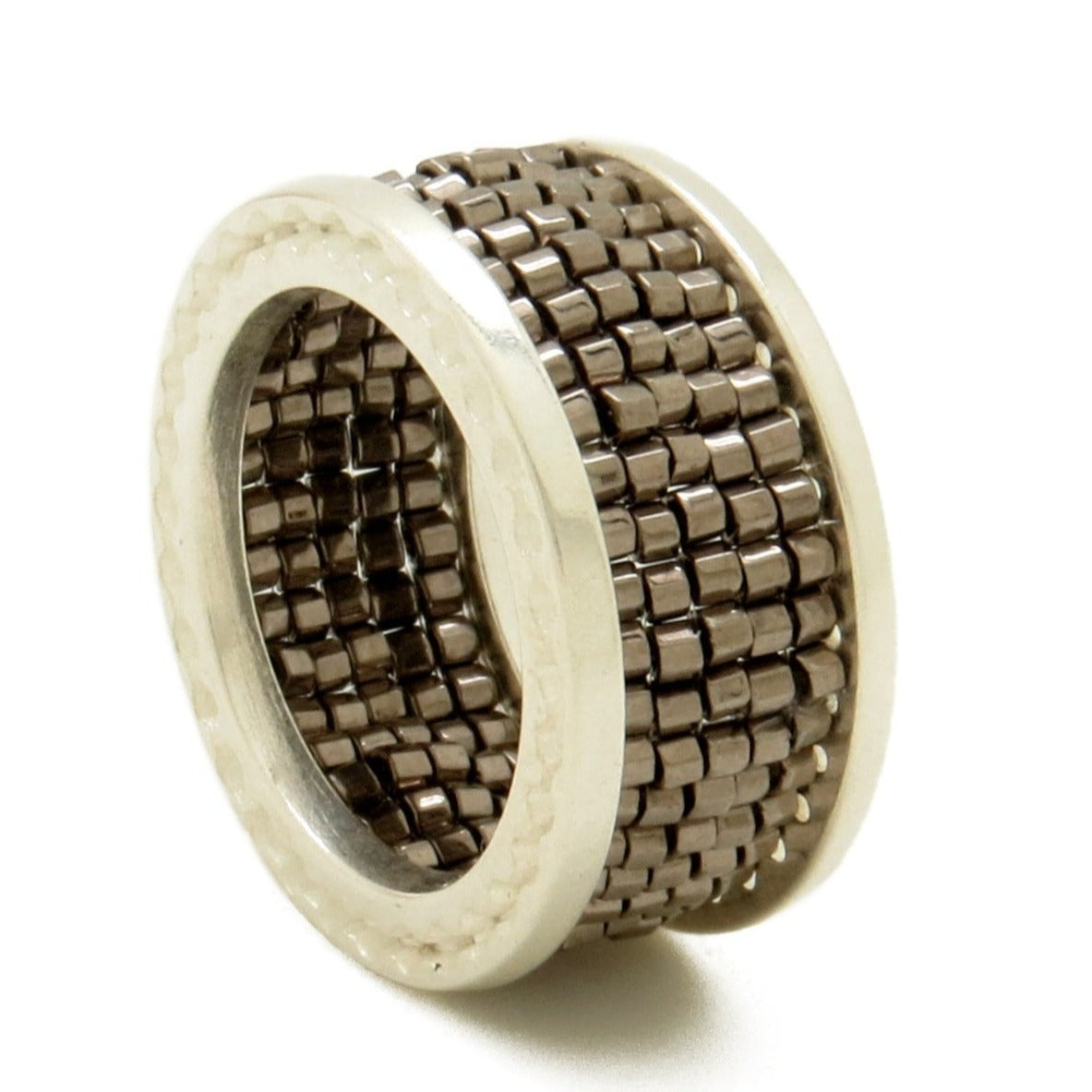 Anillo Telarar Plata Metálico Acero