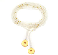 Thumbnail for Collar enredable perla detalles dorado.