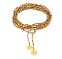 Thumbnail for Collar enredable mostaza detalles dorado.