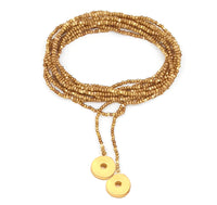 Thumbnail for Collar enredable mostaza detalles dorado.