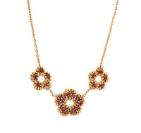 Thumbnail for Collar nomeolvides triple dorado.