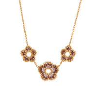 Thumbnail for Collar nomeolvides triple dorado.