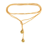 Thumbnail for Collar enredable dorado detalles plata.