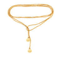 Thumbnail for Collar enredable dorado detalles plata.