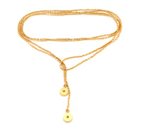 Thumbnail for Collar enredable dorado detalles plata.