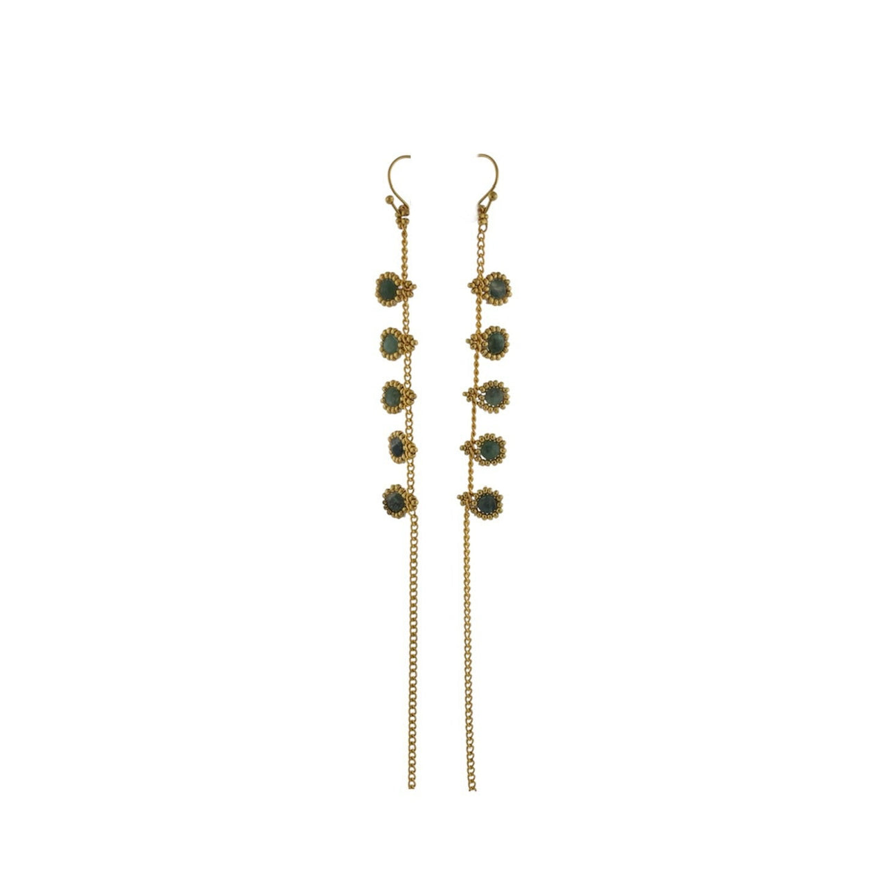 Aretes KATARI Piedra Zafiro