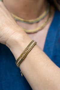 Thumbnail for Pulsera Ange Piedras Varias Circonia Beige