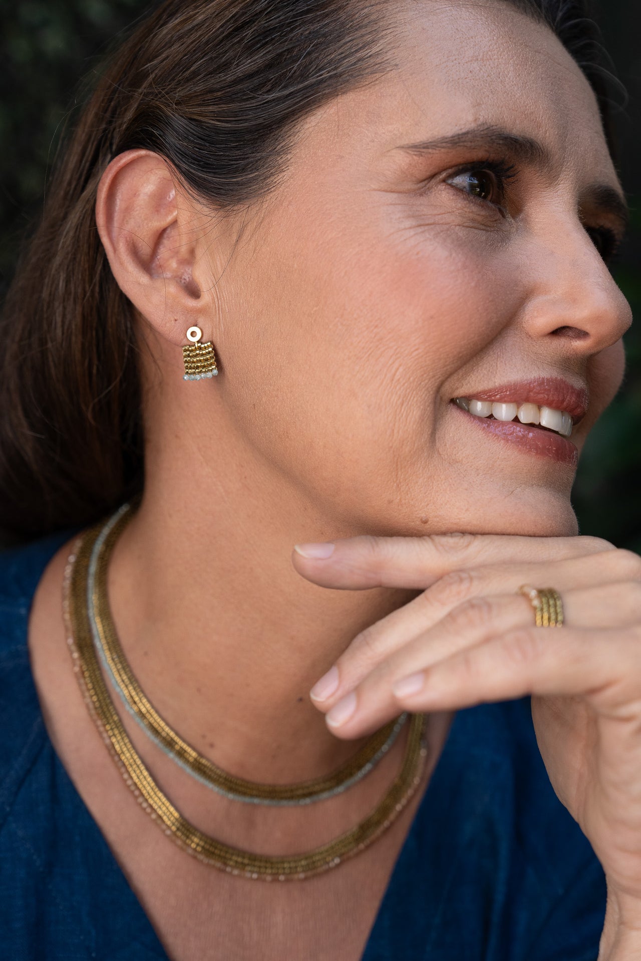 Aretes Ange Aguamarina