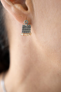 Thumbnail for Aretes Ange Circonia Beige