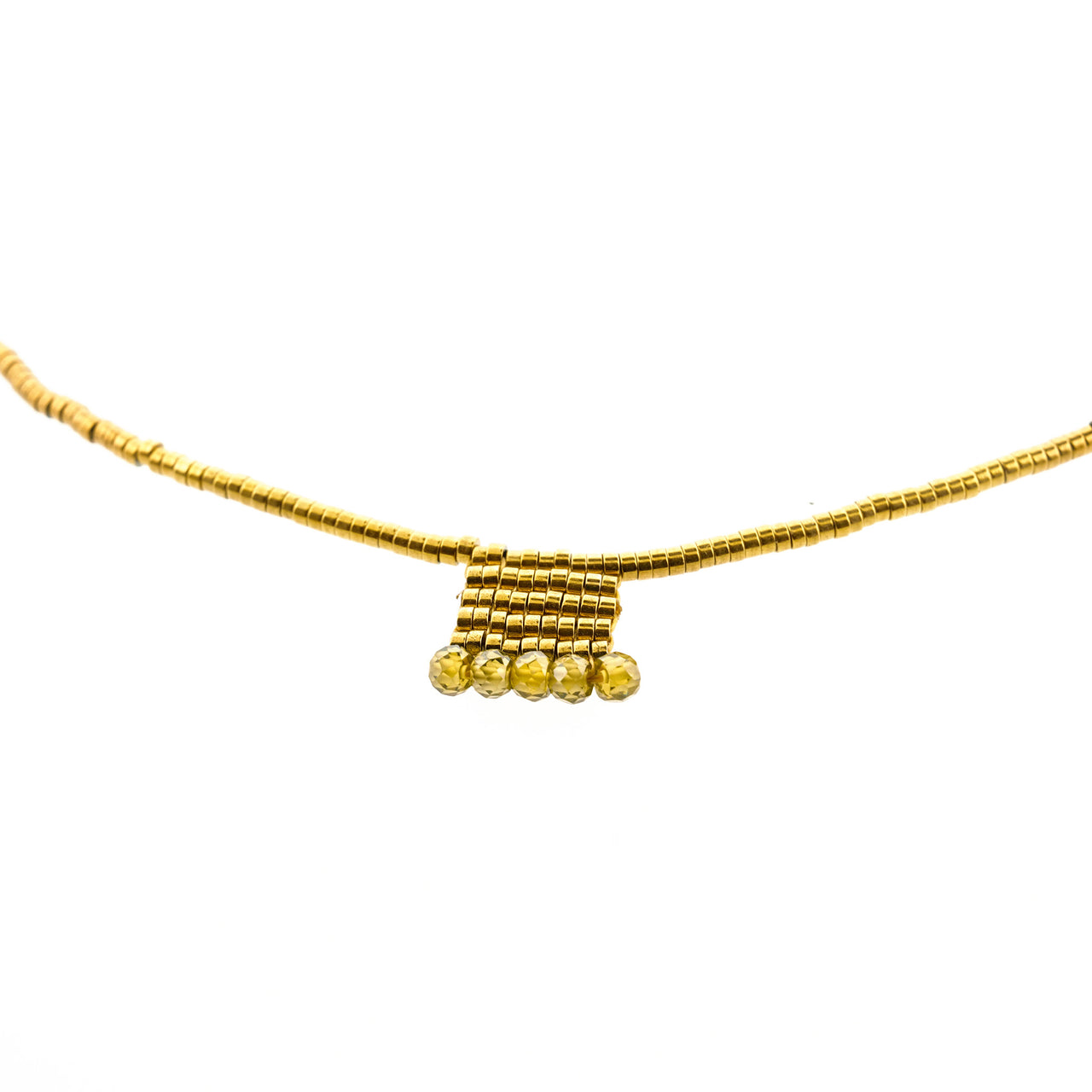 Collar Ange Dije Zirconia Verde