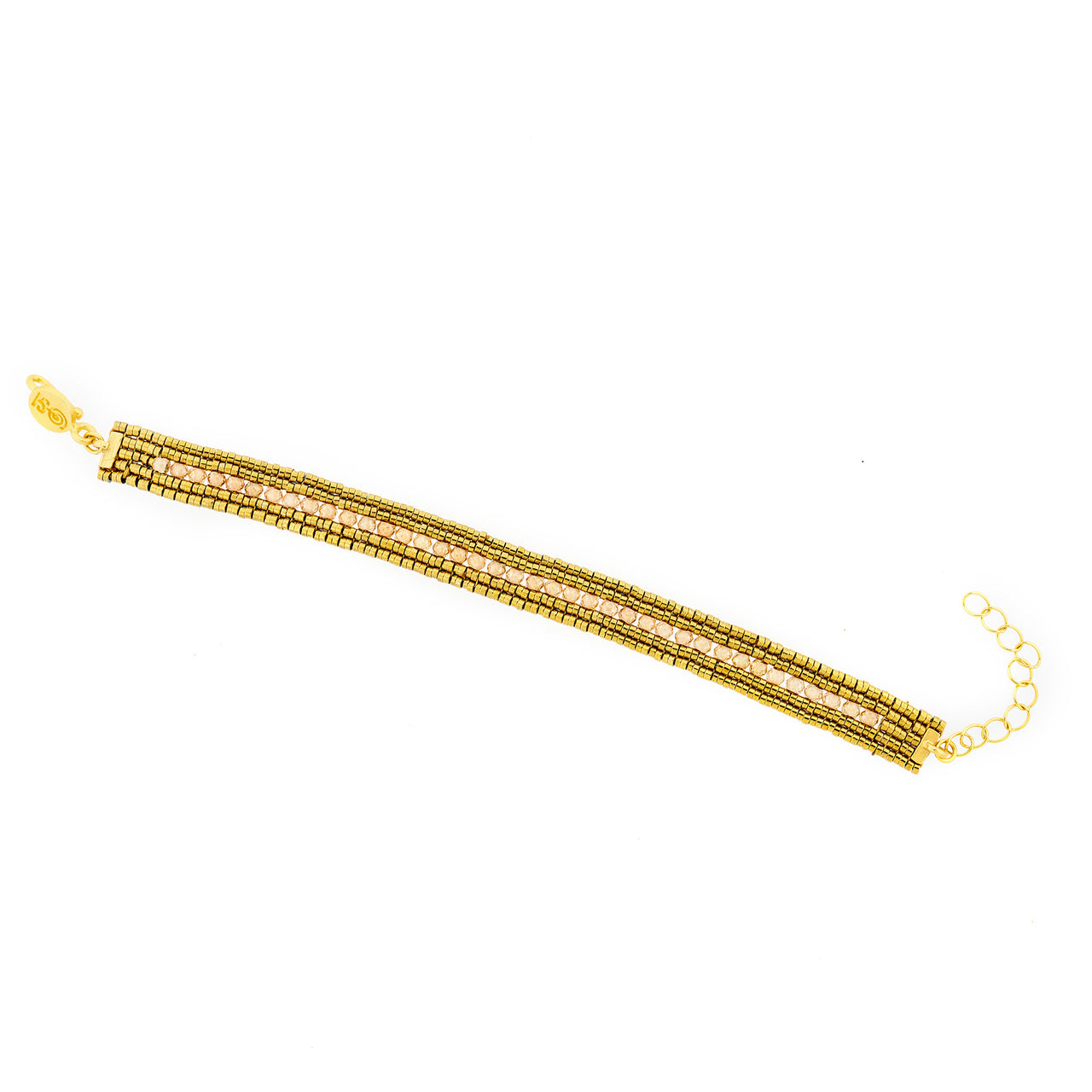 Pulsera Ange Piedras Varias Circonia Beige