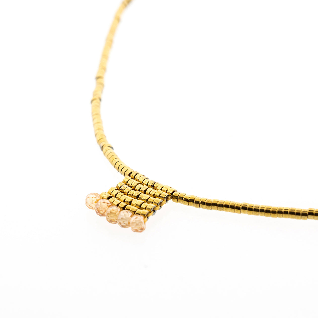 Collar Ange Dije Zirconia Beige