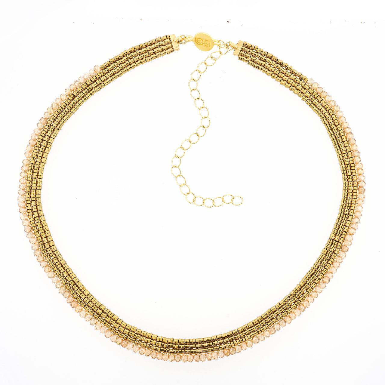 Collar Ange Zirconia Beige
