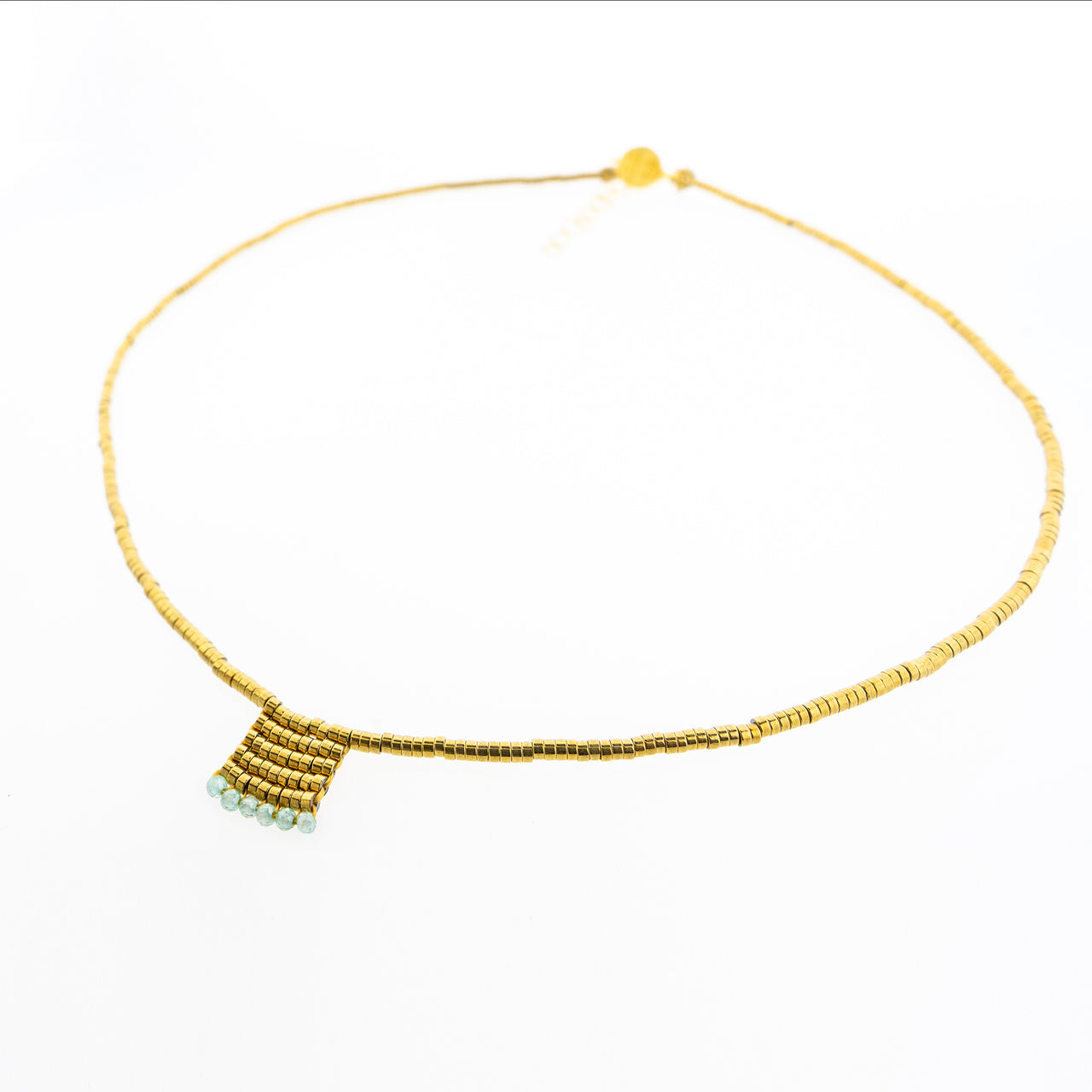 Collar Ange Dije Aguamarina