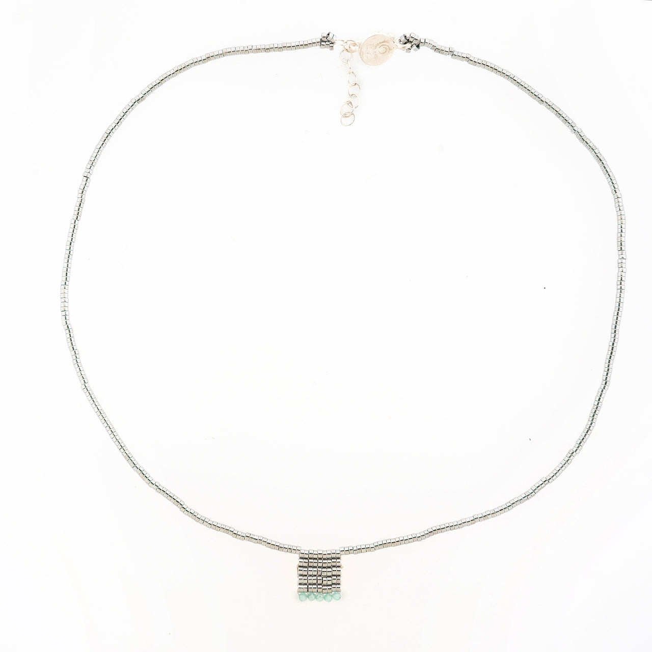 Collar Ange Dije Aguamarina