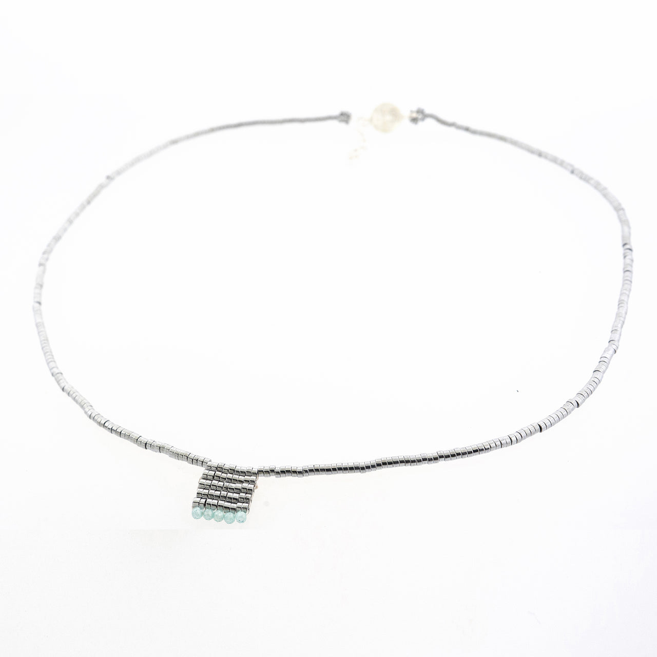 Collar Ange Dije Aguamarina