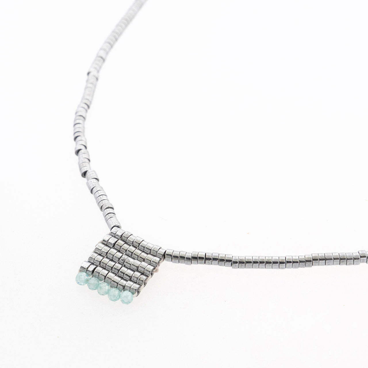 Collar Ange Dije Aguamarina