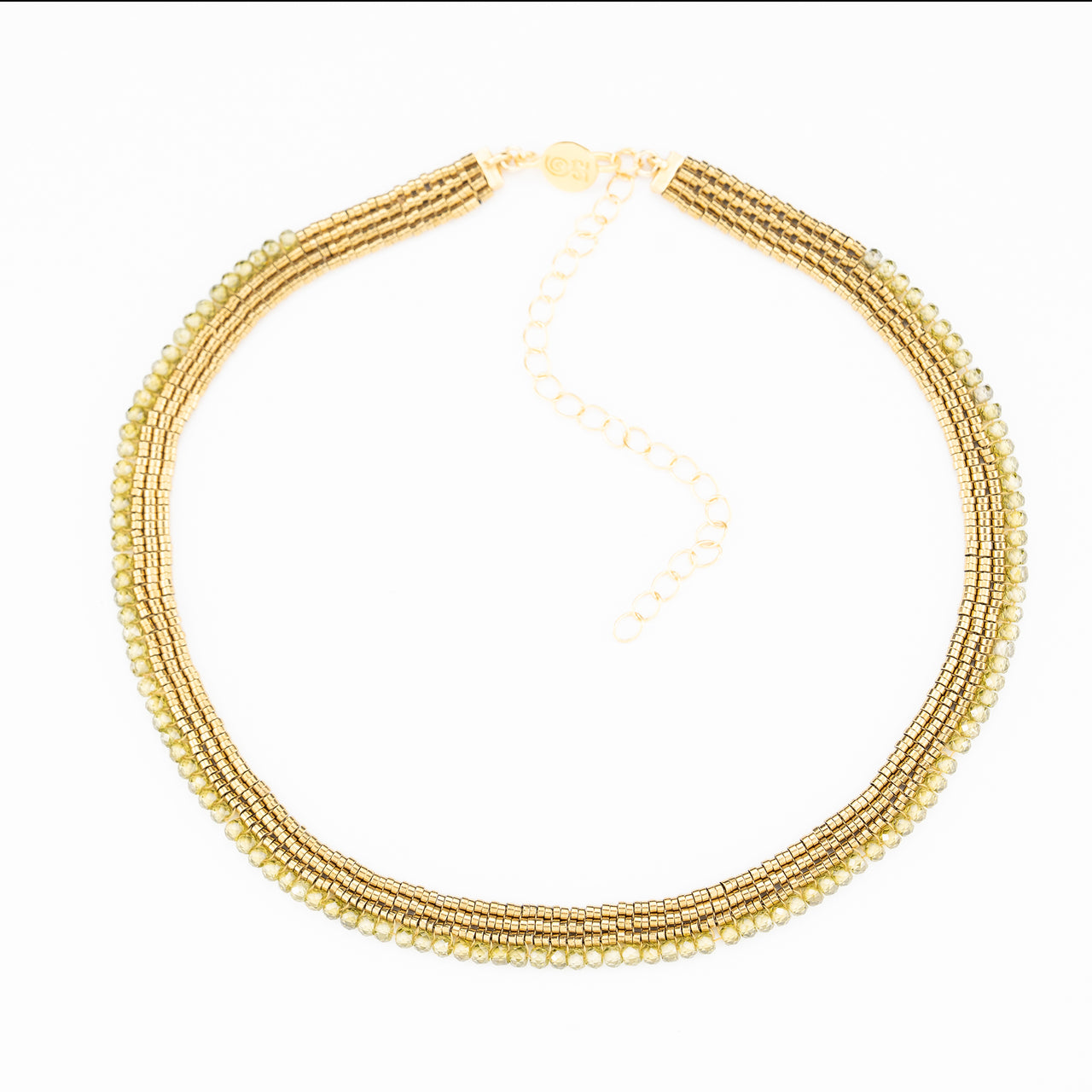 Collar Ange Zirconia Verde