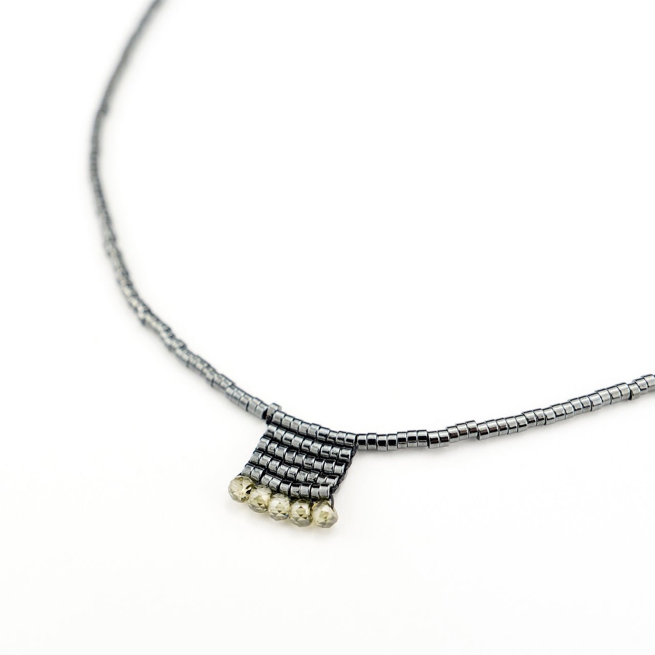 Collar Ange Dije Zirconia Verde