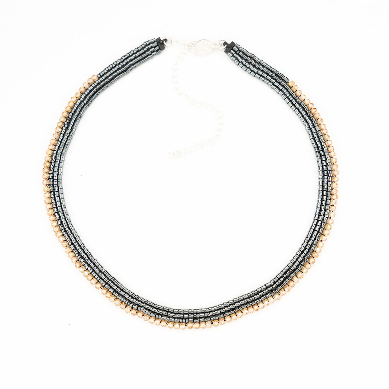 Collar Ange Zirconia Beige