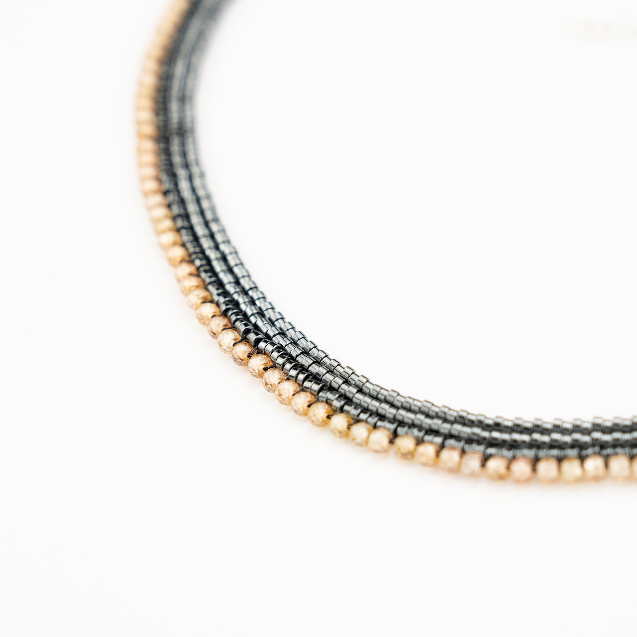 Collar Ange Zirconia Beige