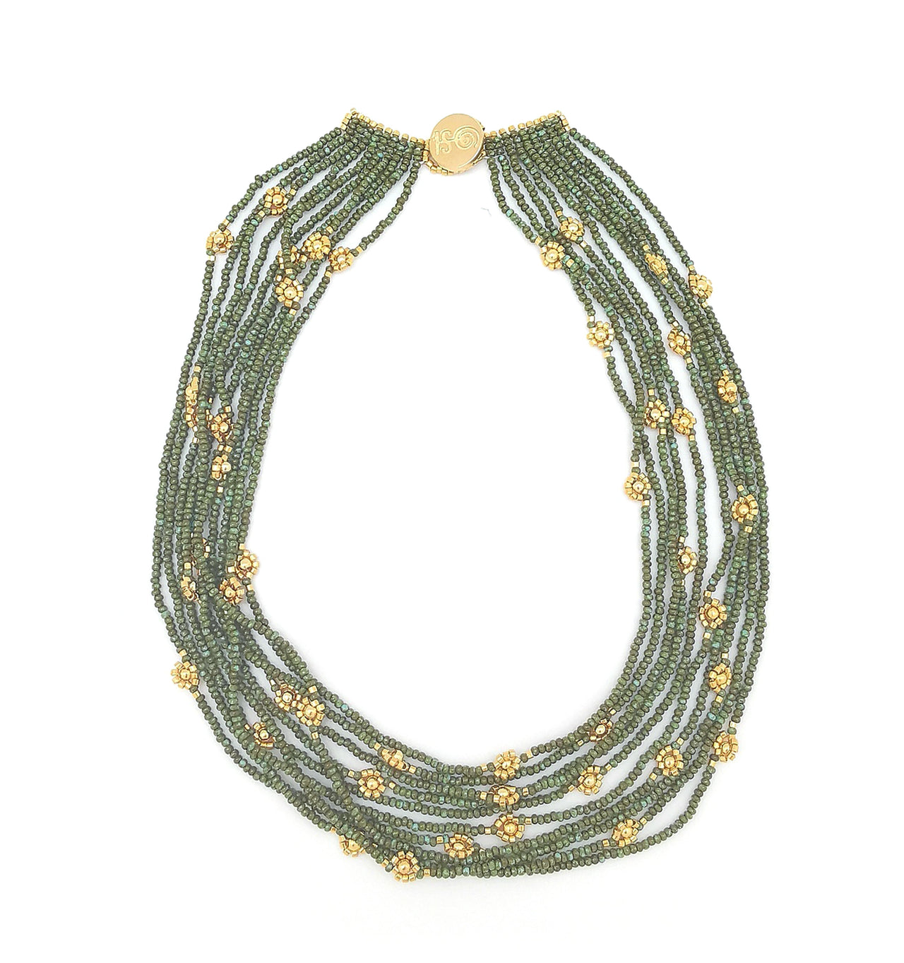 Taller de puntada HILADO MINIFLORES /collar COSECHA