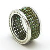 Anillo Telar Plata Liso Turquesa T