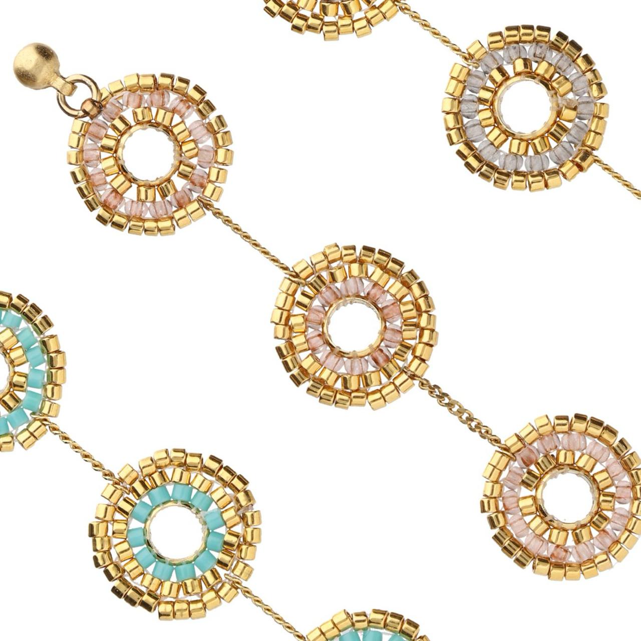 Taller de puntada LADRILLO CIRCULAR / collar Ciclos
