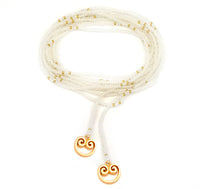 Thumbnail for Collar enredable perla detalles dorado.