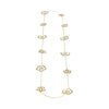 Collar 12 nomeolvides dorado.