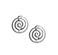 Thumbnail for Aretes espiral plata