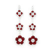 Aretes nomeolvides triples plata.