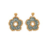 Aretes nomeolvides medianos dorado.