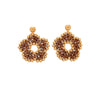 Aretes nomeolvides medianos dorado.