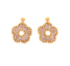 Aretes nomeolvides medianos dorado.