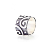 Anillo pogua plata pavonada.