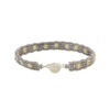 Pulsera Marcelo plano plateado