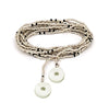 Collar enredable plata detalles negros
